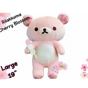 Rilakkuma Large Cherry Blossom Bear 🌸 19” NWT